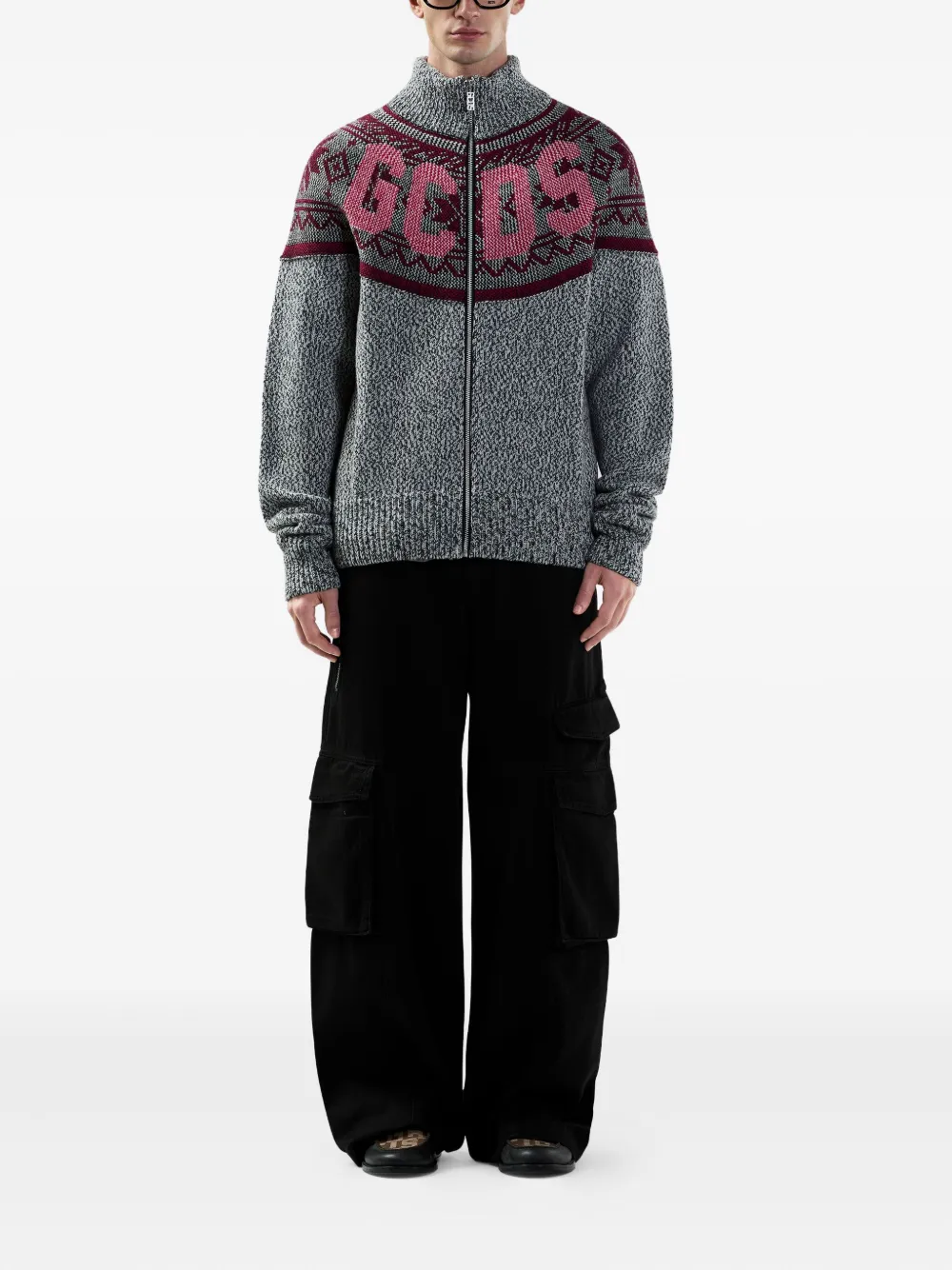 GCDS logo-embellishment cardigan | Cardigans | Image 2