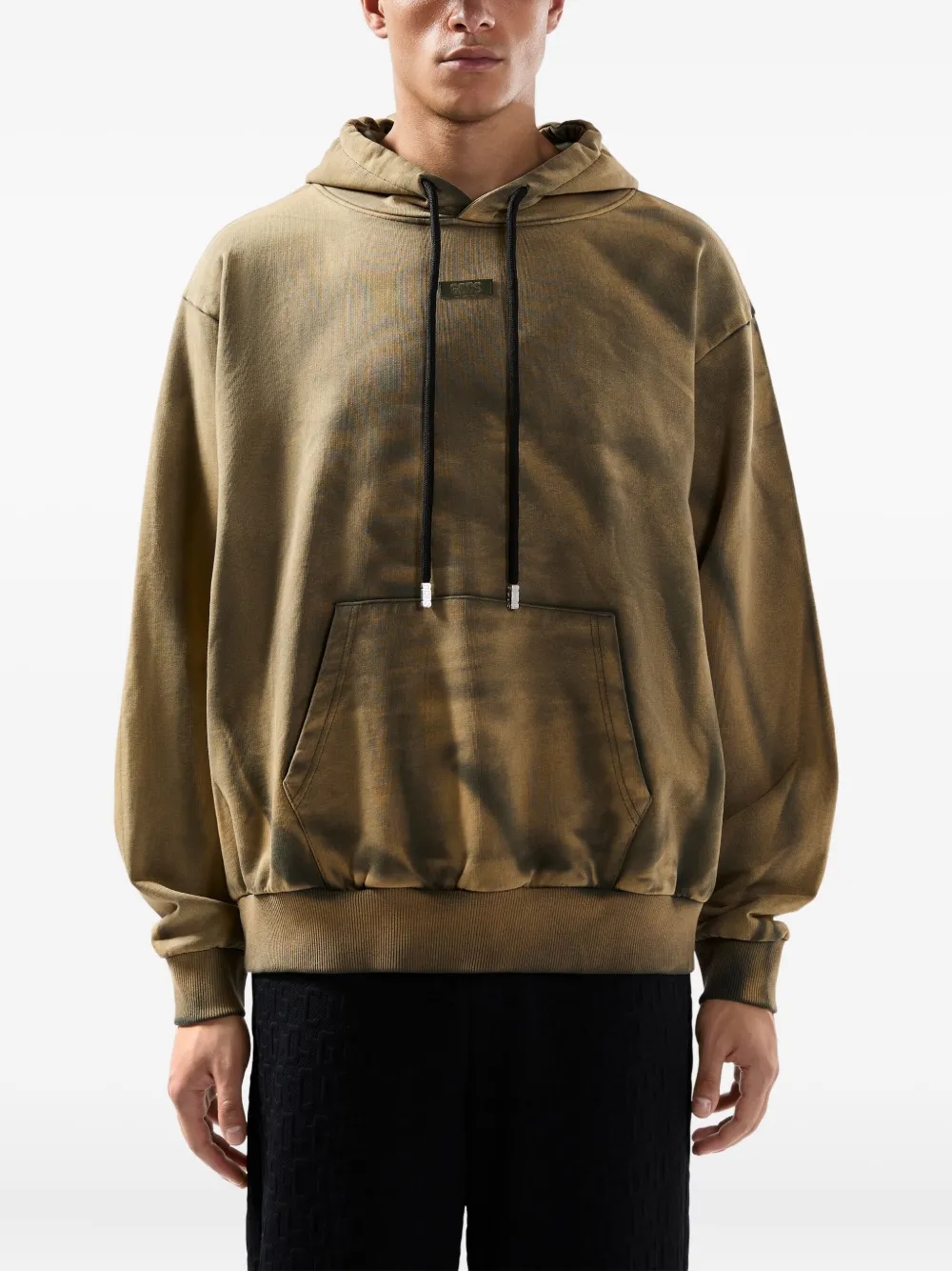 GCDS Katoenen hoodie met trekkoord Groen