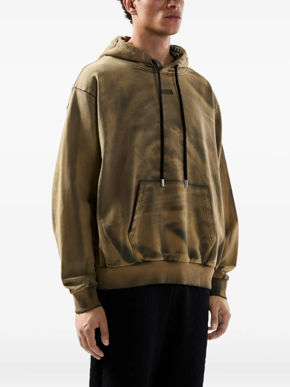 GCDS Katoenen hoodie met trekkoord Groen