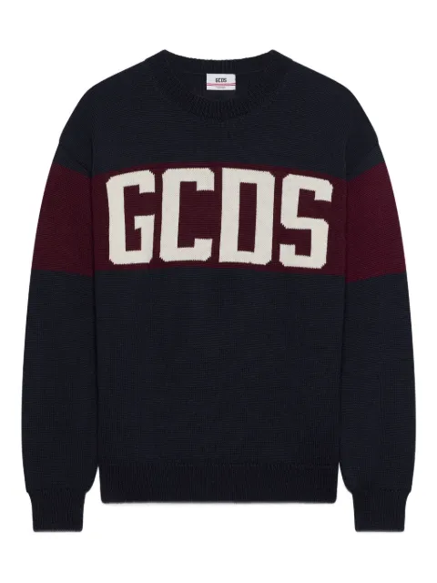 GCDS striped logo-detail sweater