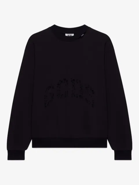 GCDS sweat à effet usé