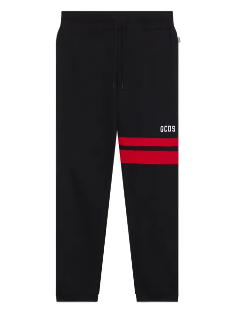 GCDS logo-print stripe-detail pants