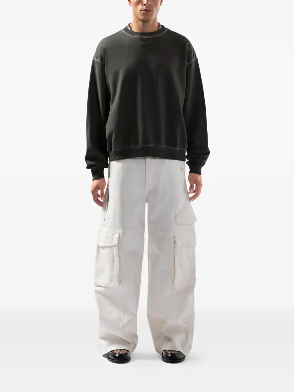 GCDS logo-patch crew-neck sweater | Knitted Sweaters | Image 2