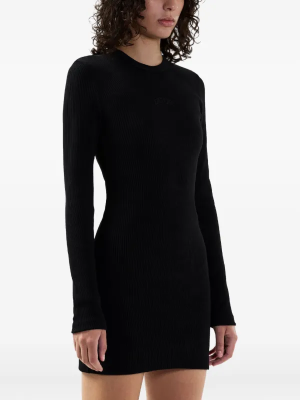 gcds mini dress Ribbed Logo Lounge Mini Dress Green