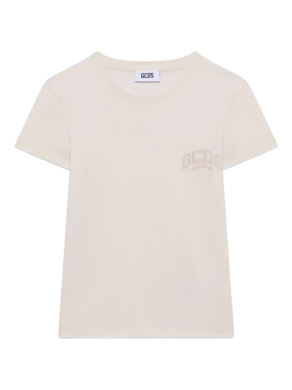 GCDS T-shirt con applicazione - Toni neutri