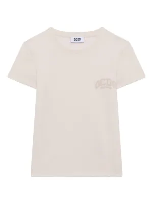 Courrèges logo-appliqué Cropped T-shirt | Pink | FARFETCH MY