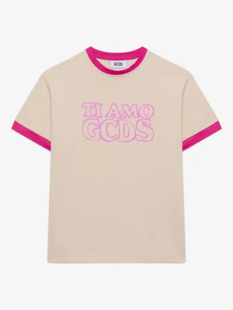 GCDS ringer graphic T-shirt