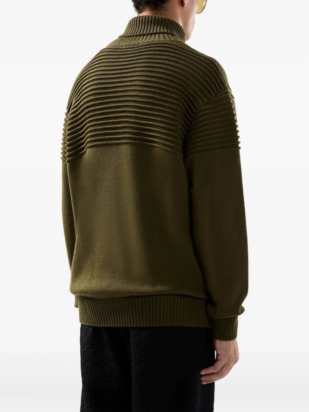 GCDS Geribbelde coltrui Groen