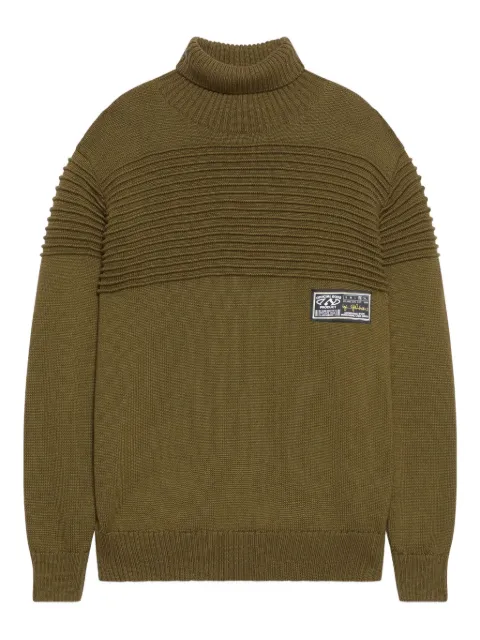 GCDS ribbed roll-neck sweater