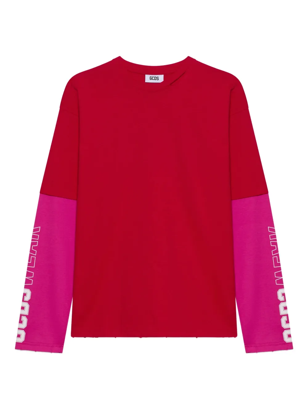GCDS playera manga larga | rojo | Image 1