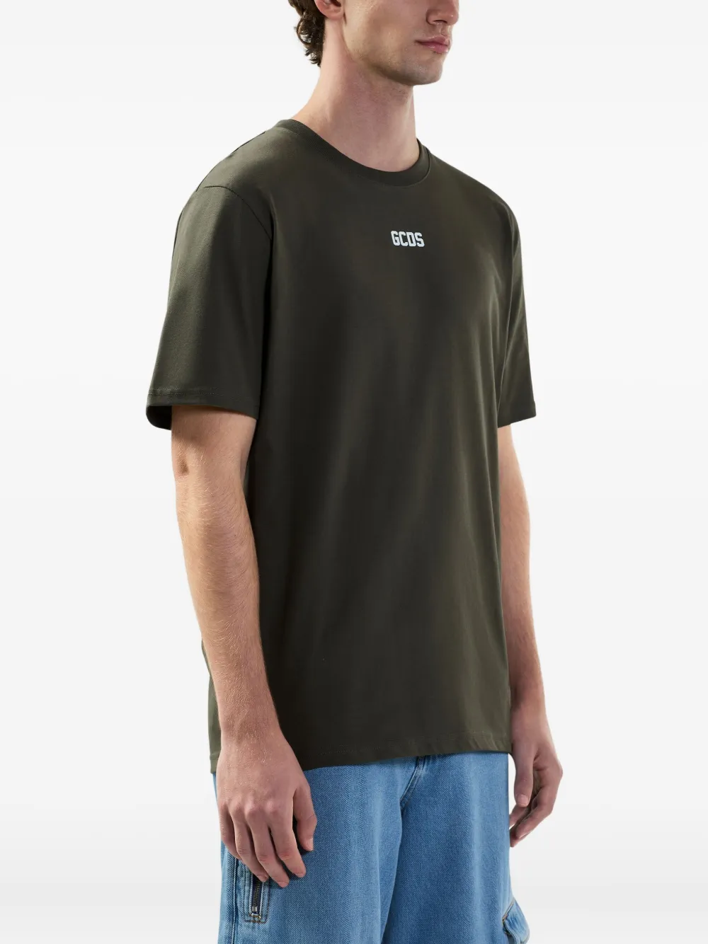 GCDS T-shirt met logo Groen