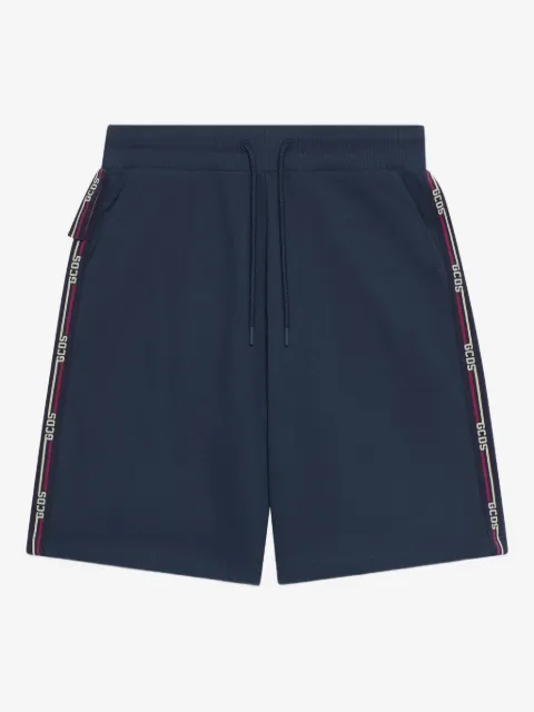 GCDS logo-embellishment track shorts