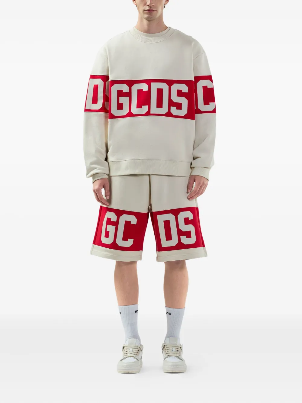 GCDS logo stripe sweater | Knitted Sweaters | Image 2