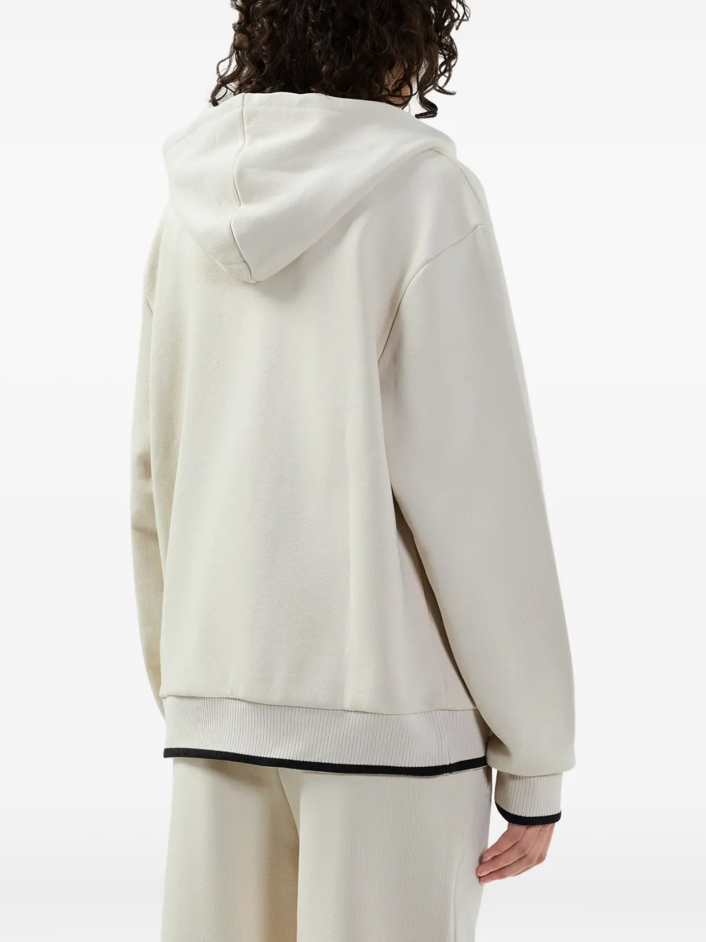 GCDS Hoodie met logo-reliëf Beige
