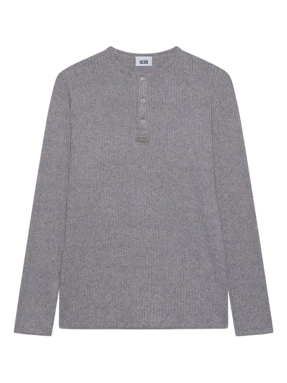 GCDS logo-patch long-sleeve T-shirt | Grey | Image 1