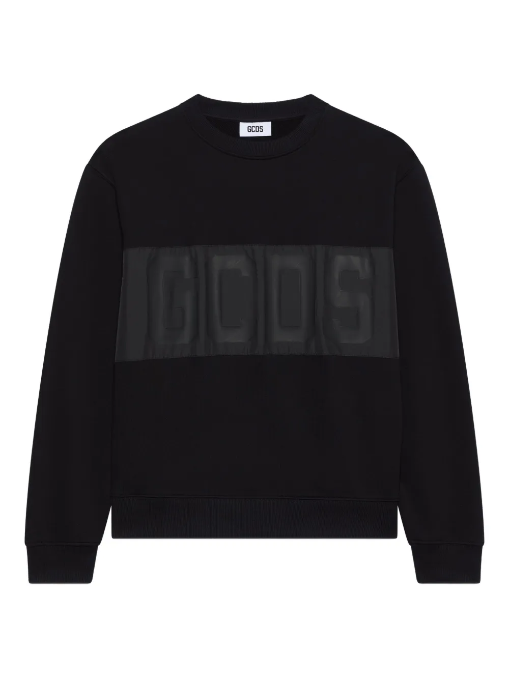 GCDS sweat colour block à logo | noir | Image 1
