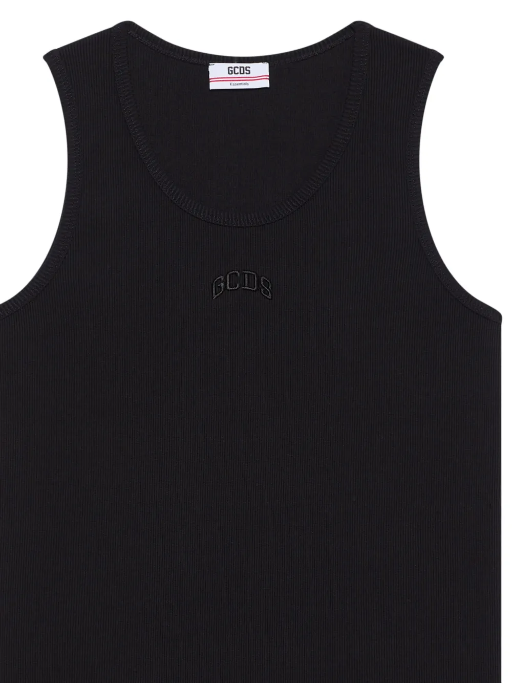 GCDS camiseta de canalé con bordado | Chalecos y camisetas | Image 2