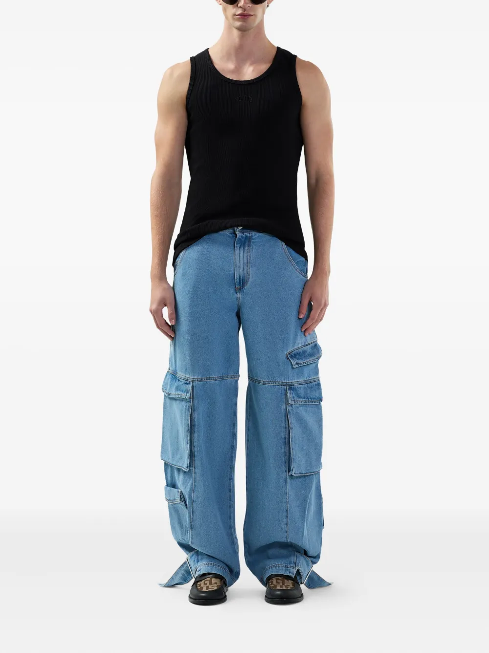 GCDS logo-embroidered tank top | Vests & Tanks | Image 2