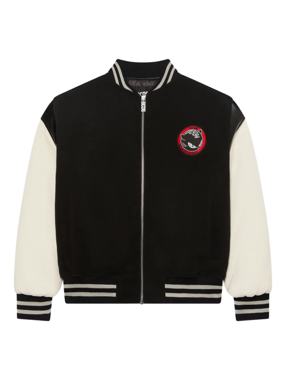 GCDS logo-patch bomber jacket | Black | Image 1