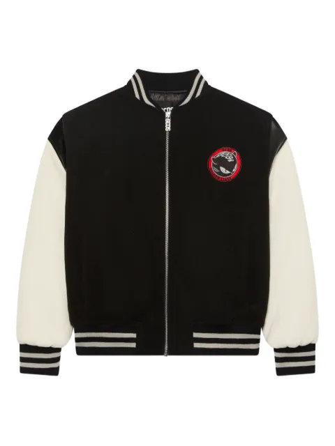 GCDS logo-patch bomber jacket