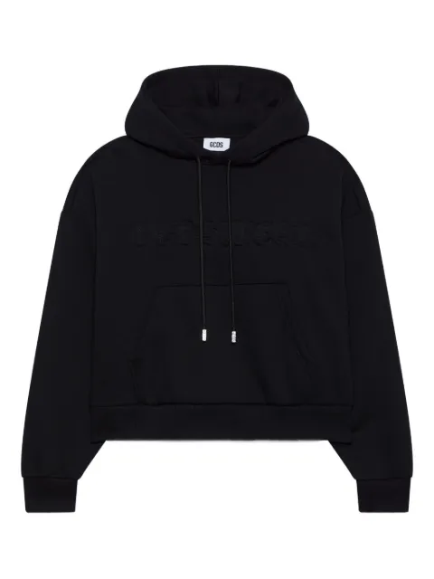 GCDS embroidery-logo hoodie