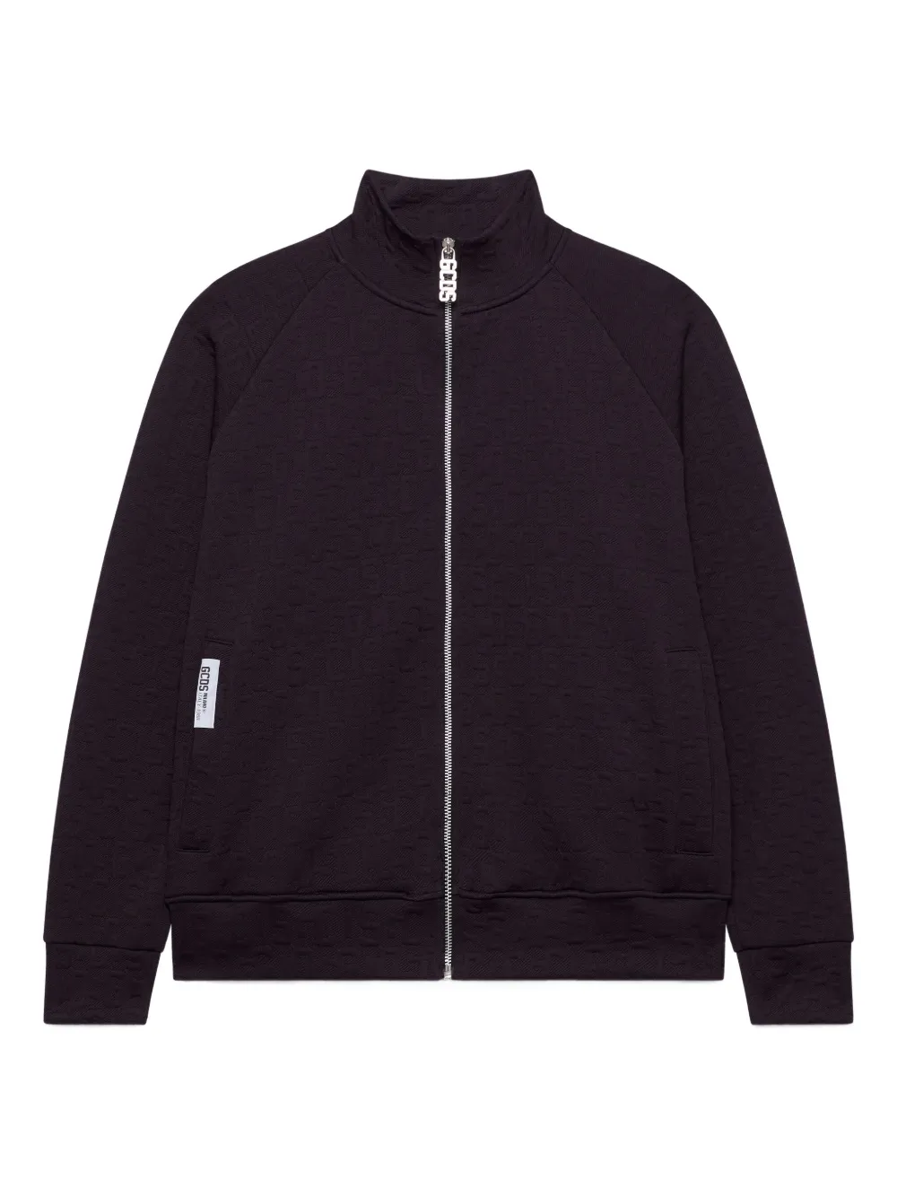 GCDS zip patterned jacket | Red | Image 1