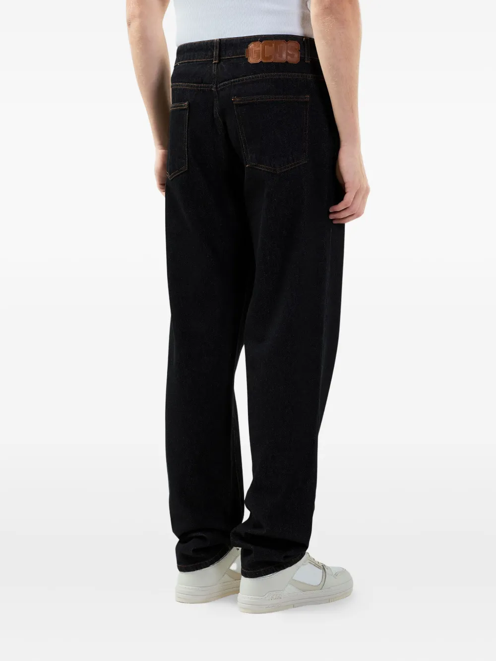 GCDS Jeans met logodetail Zwart