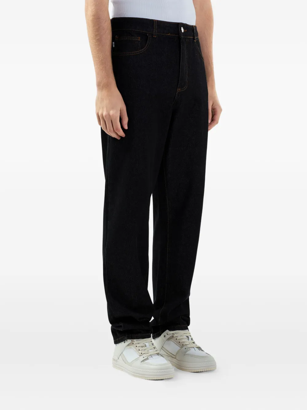 GCDS Jeans met logodetail Zwart