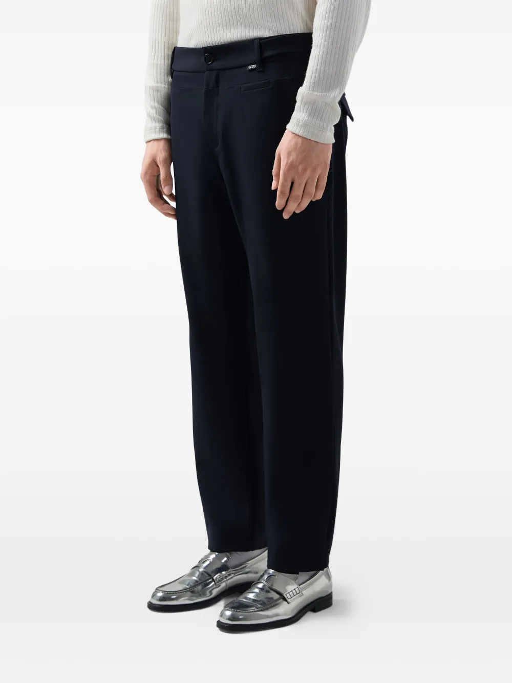 GCDS Broek met logolabel Blauw