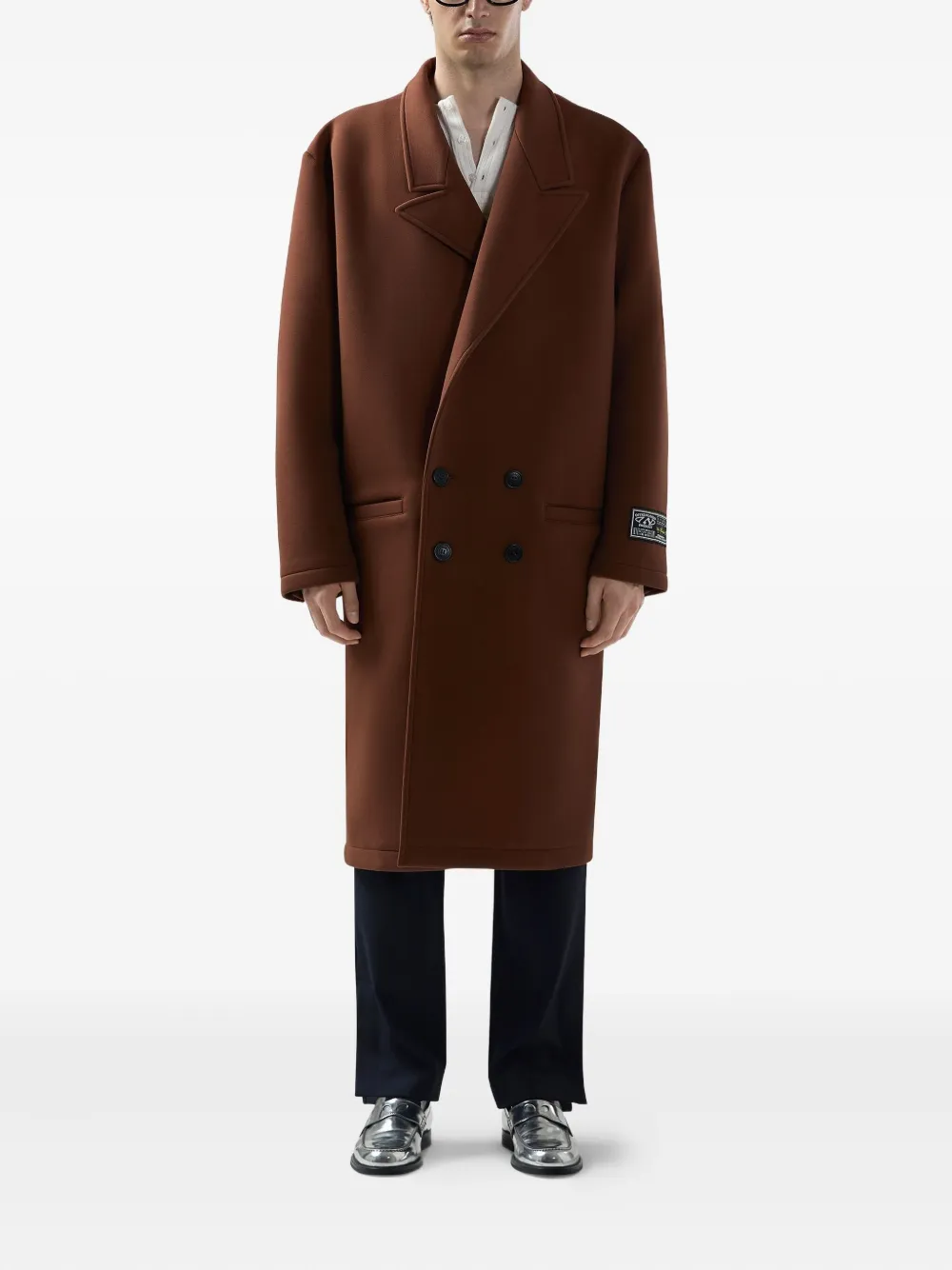 GCDS Broek met logolabel - Blauw