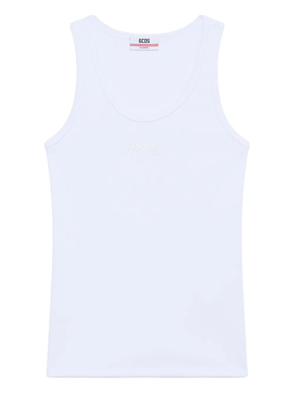 GCDS logo-detail vest | White | Image 1