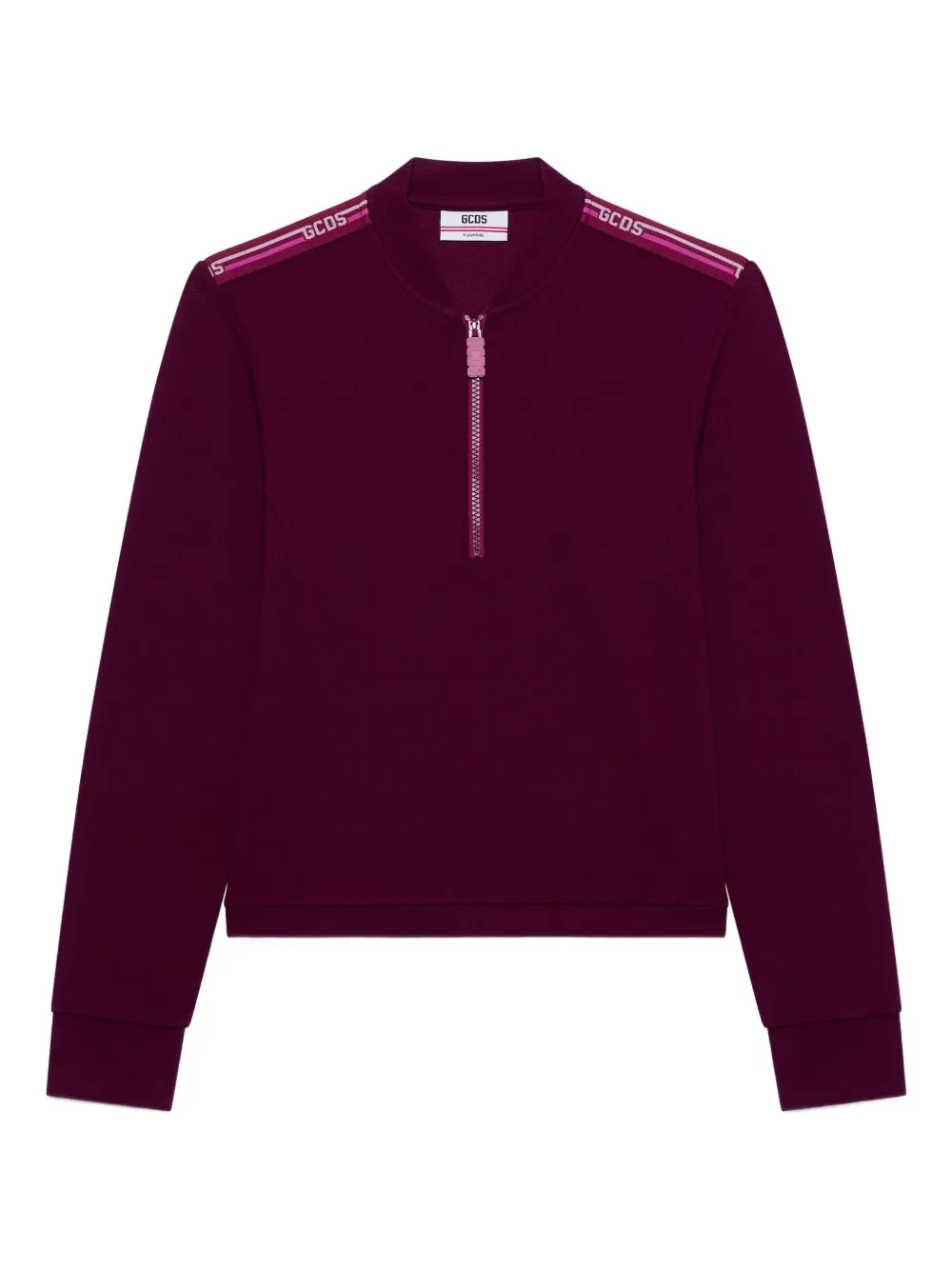 GCDS sudadera con detalle de cierre | rojo | Image 1