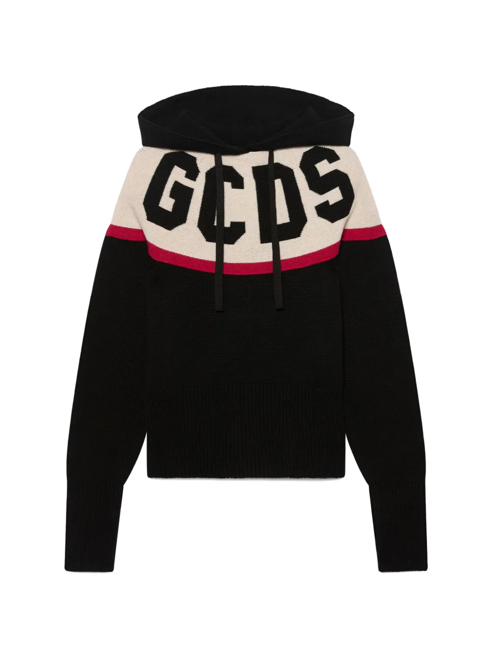 Gcds Logo-embellishment Hoodie In Black