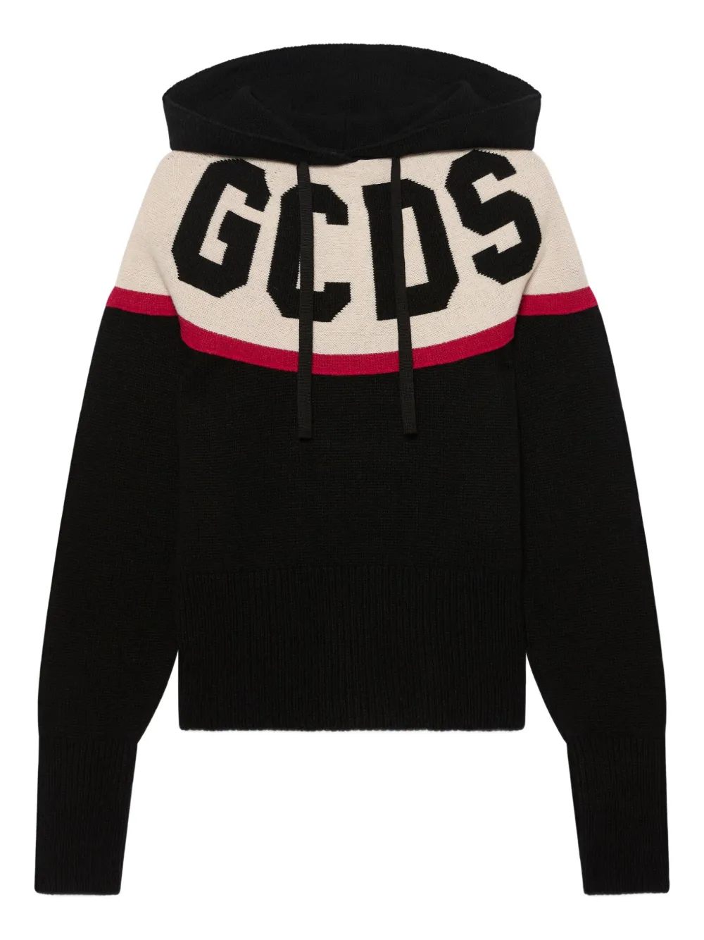 GCDS hoodie con logo y apliques | negro | Image 1