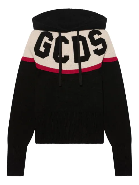 GCDS logo-embellishment hoodie