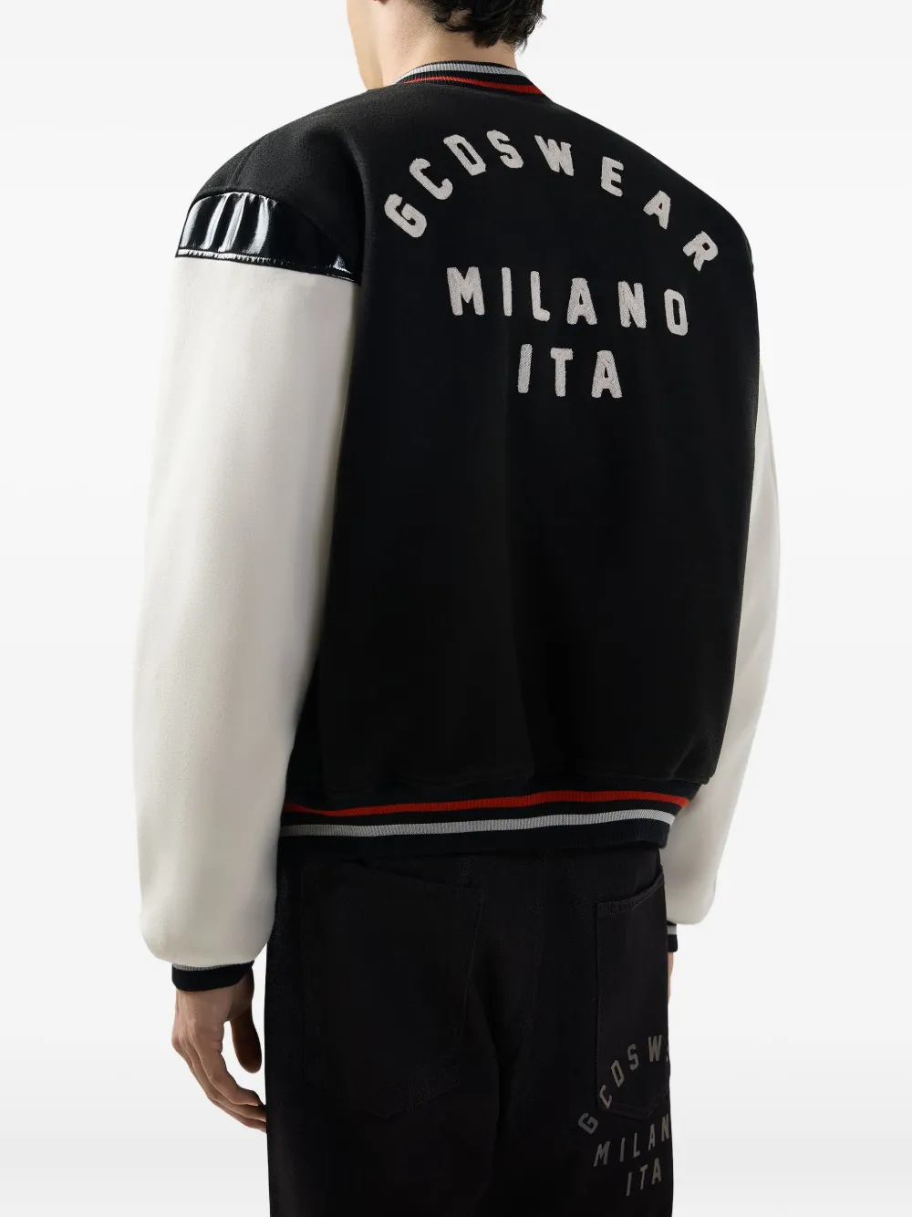 GCDS Jack met knoopdetail en applicatie Zwart