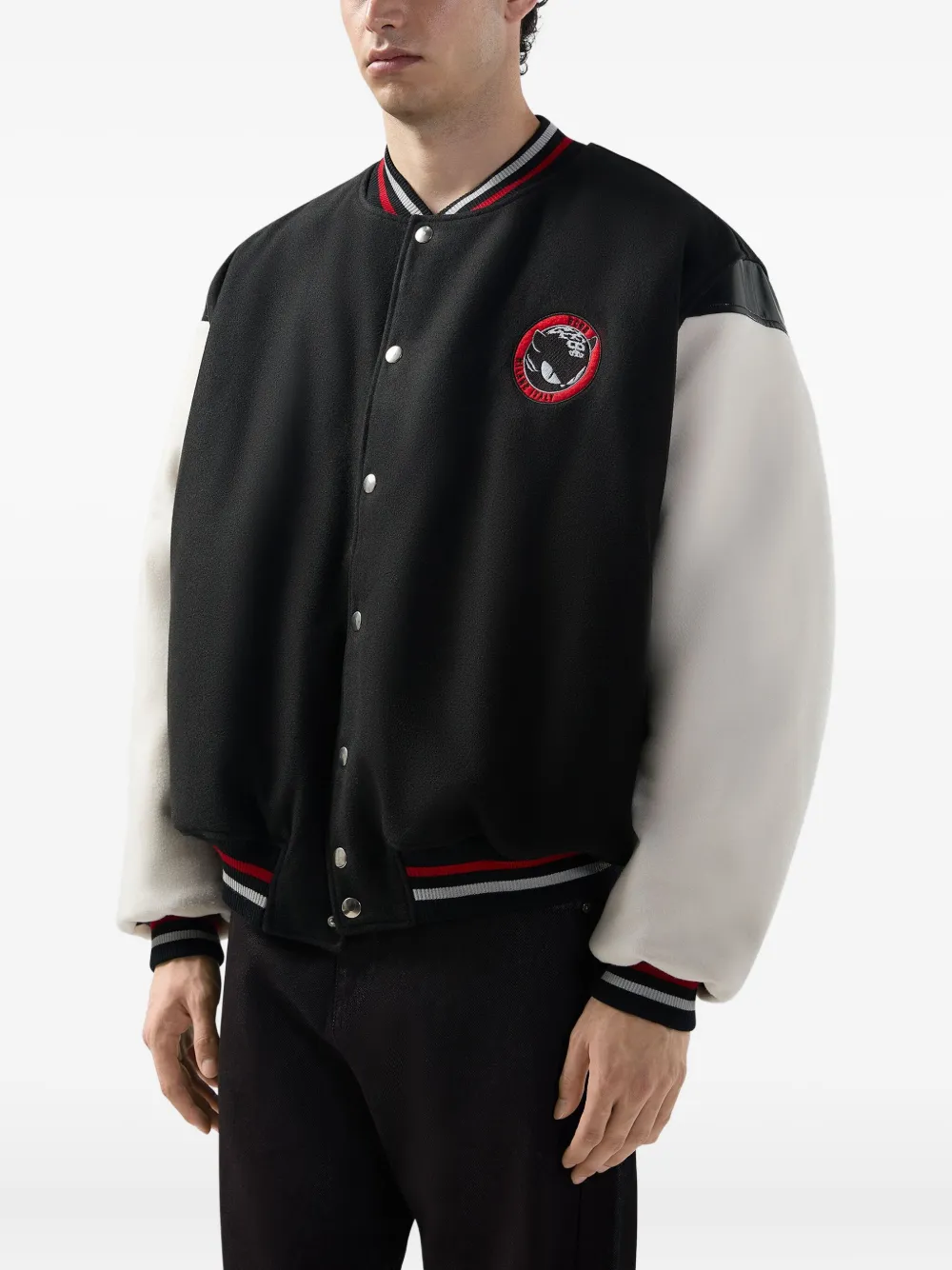 GCDS Jack met knoopdetail en applicatie Zwart