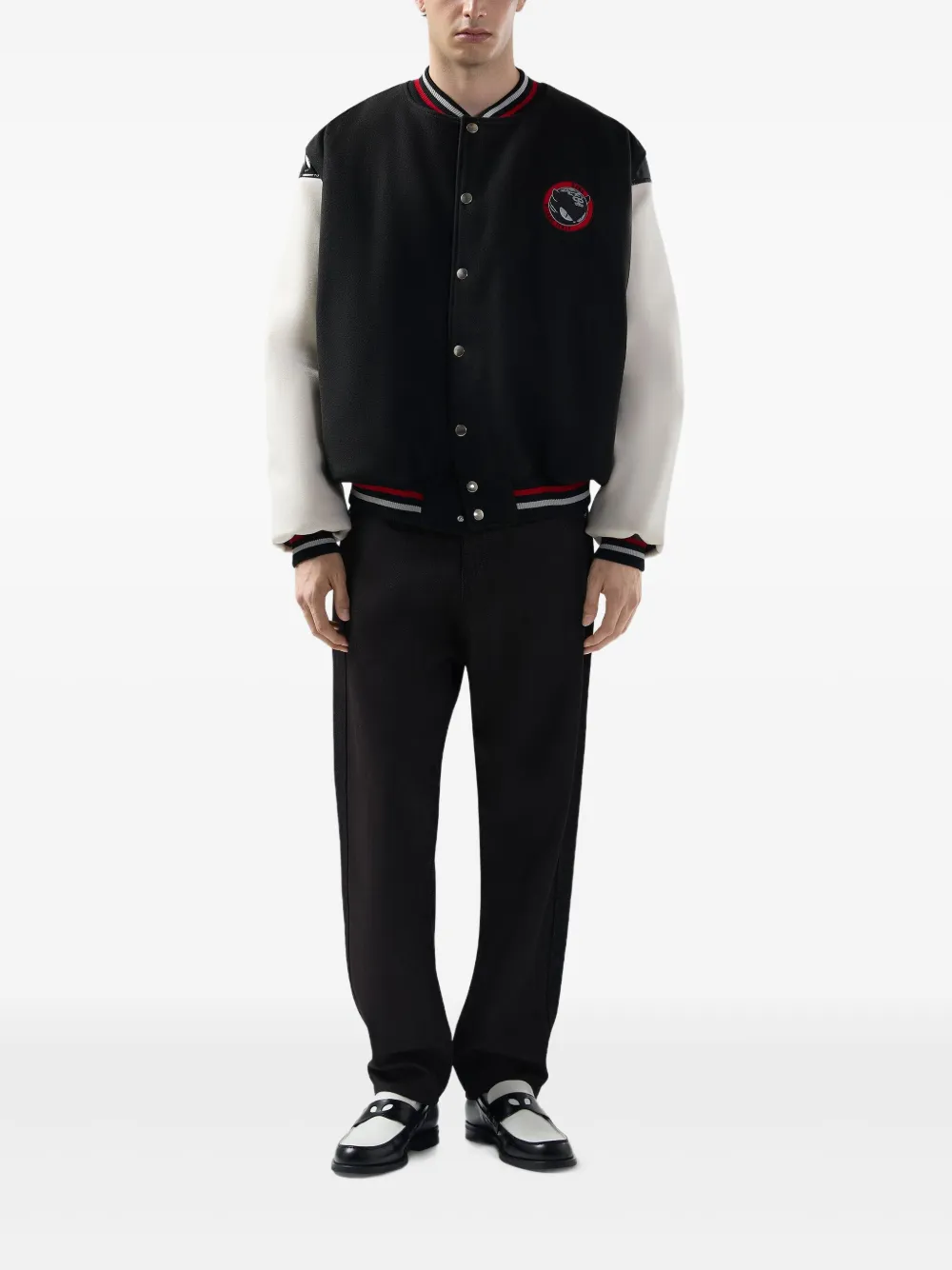 GCDS buttoned appliqué-detail jacket | Bomber Jackets | Image 2