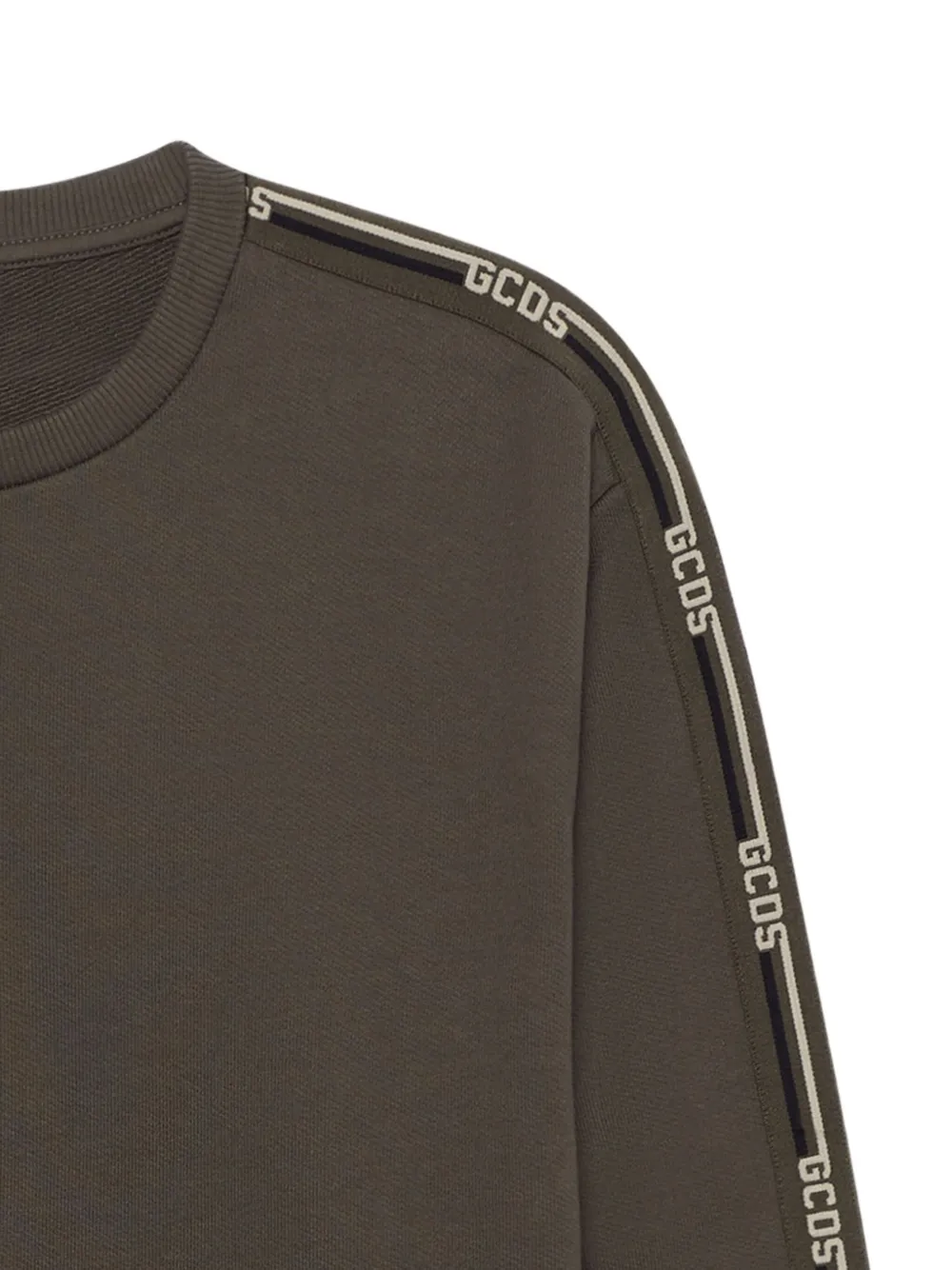 GCDS logo-embellishment sweatshirt - Groen