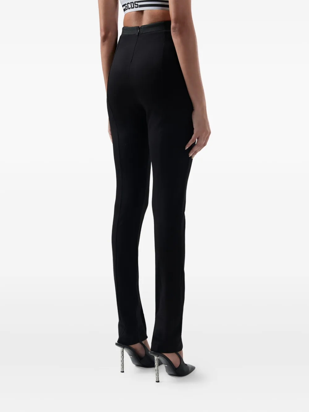 GCDS button detail trousers | High Waisted Pants | Image 2