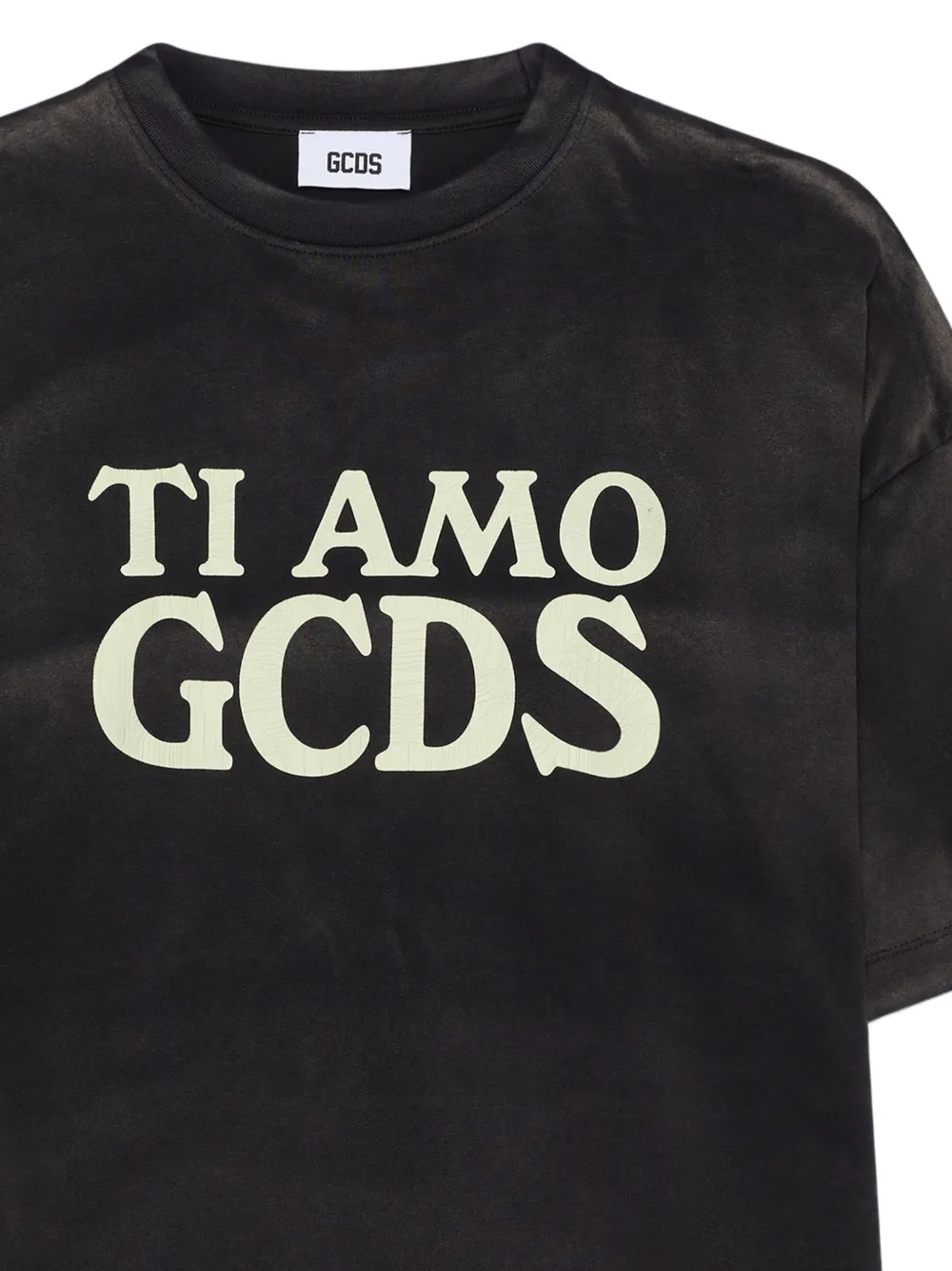 GCDS T-shirt met grafische print - Zwart