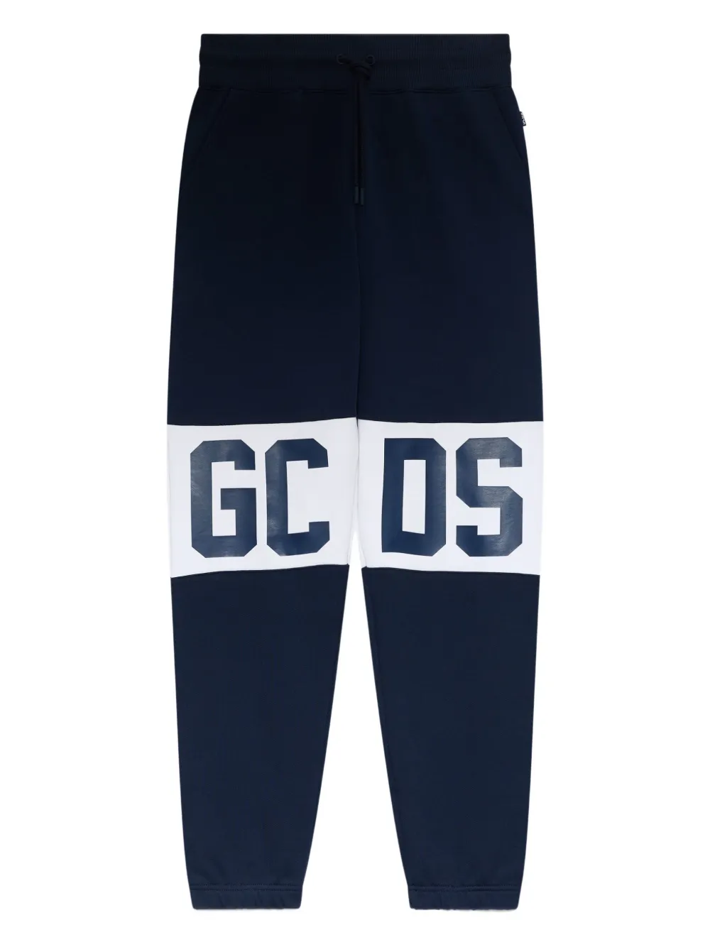 GCDS Calça com recorte e logo | Azul | Image 1
