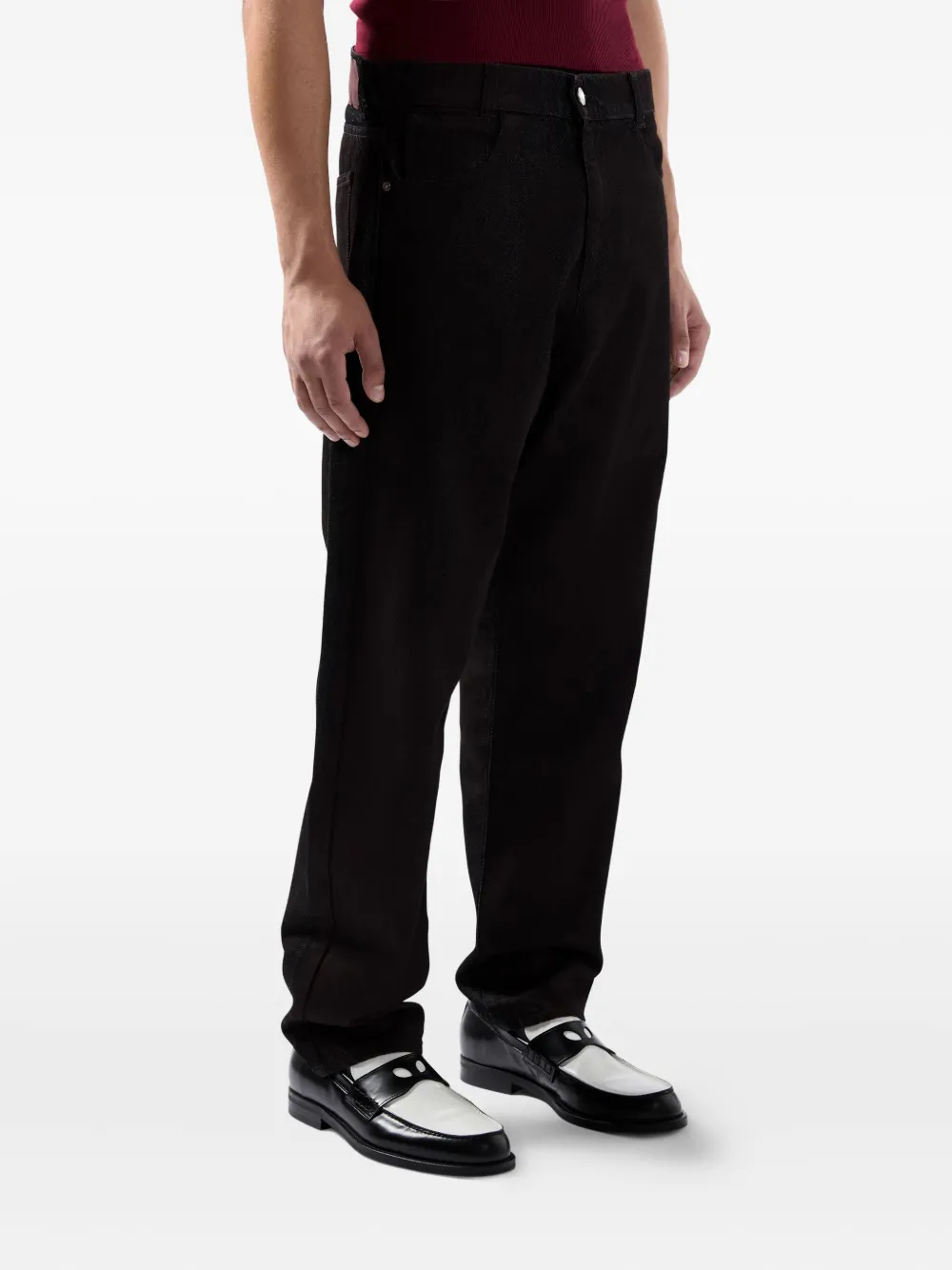 GCDS Broek met logoprint Rood