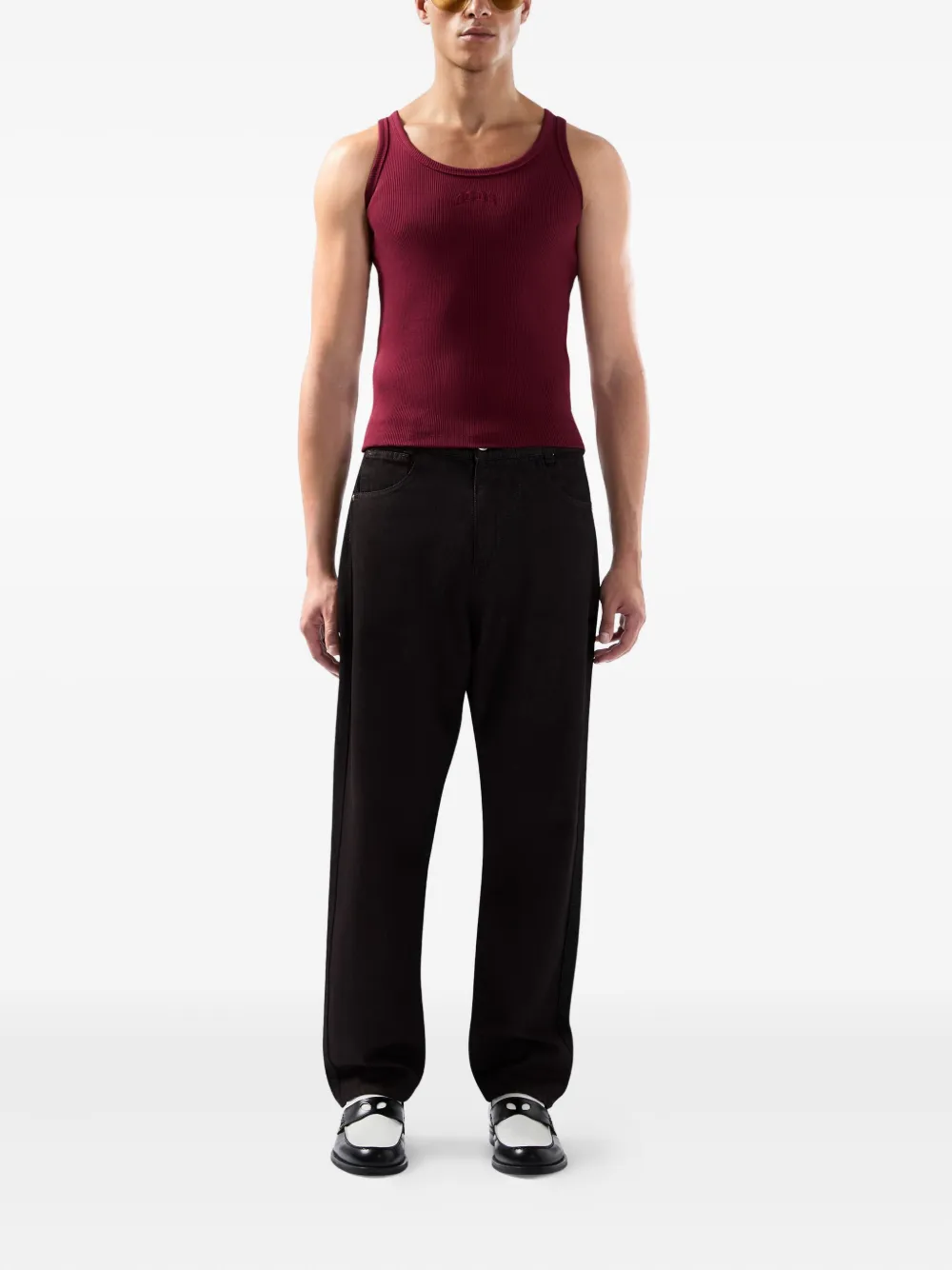GCDS logo-print pants | Regular & Straight-Leg Trousers | Image 2