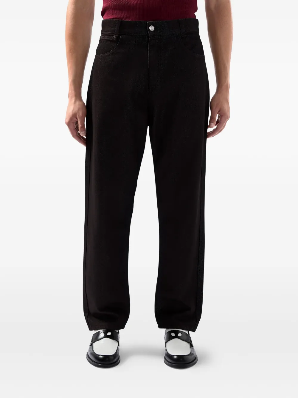 GCDS Broek met logoprint Rood