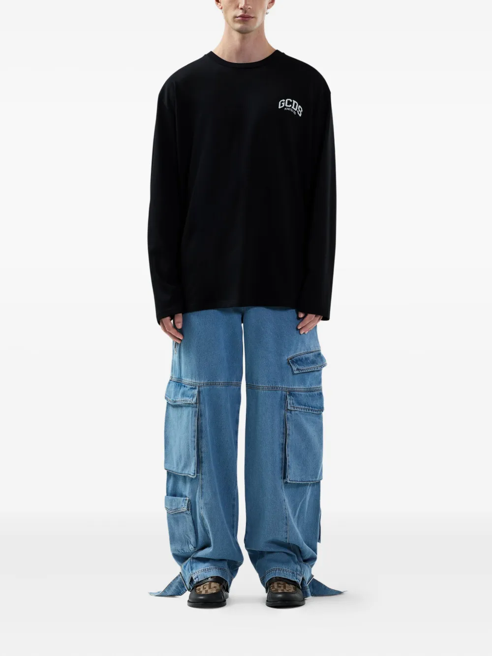 GCDS T-shirt girocollo a maniche lunghe | T-shirt | Image 2