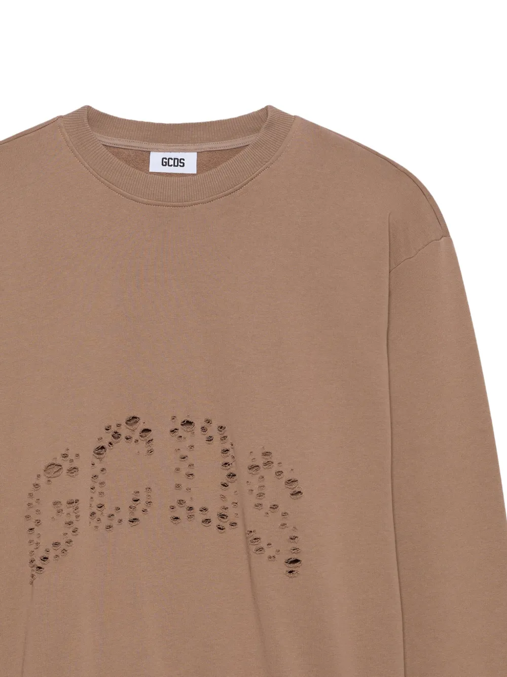 GCDS sudadera de algodón con efecto envejecido | Sudaderas | Image 2