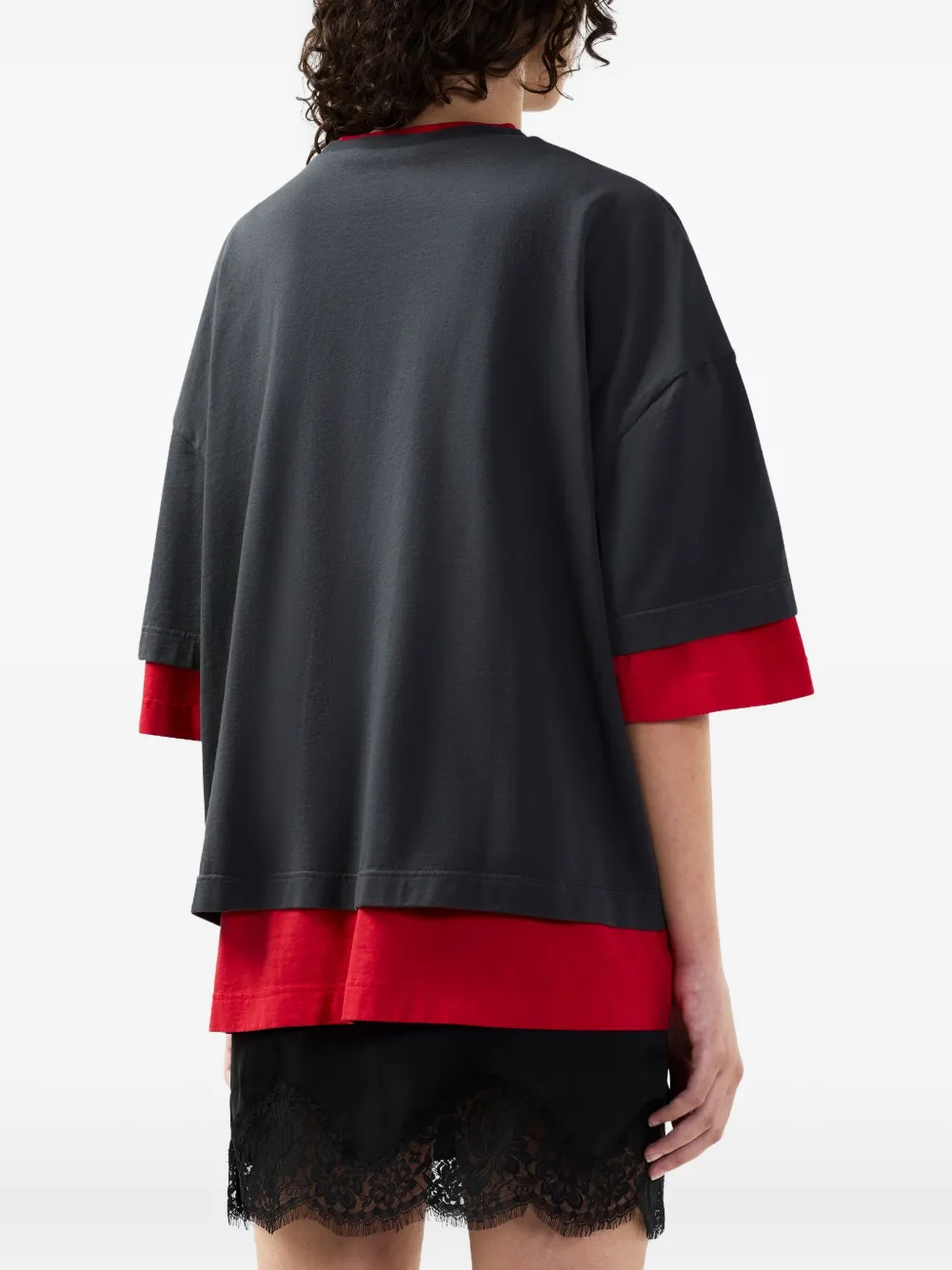 GCDS Gelaagd T-shirt Grijs