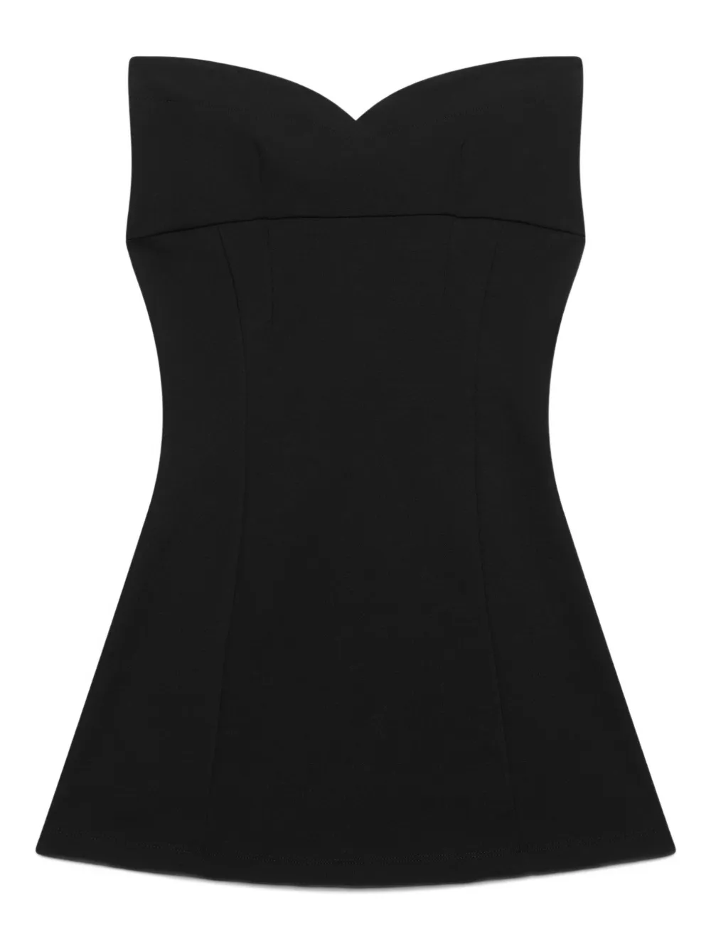 GCDS square-neck mini dress (two-piece) - Zwart