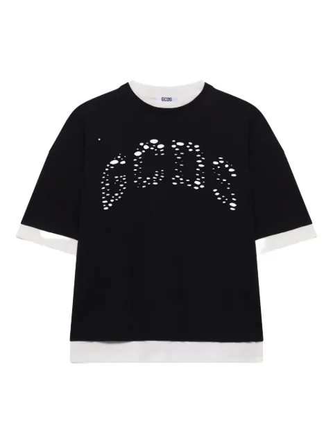 GCDS playera a capas con perforaciones